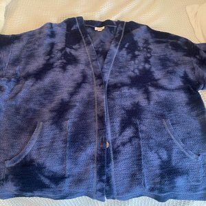 J Jill size Large cotton front button cardigan Jacket NWOT